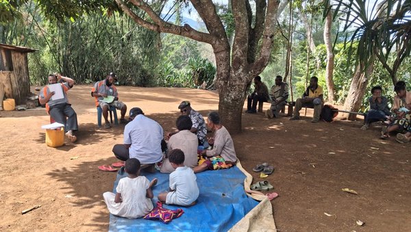 A Community Curriculum session in the community. Foursquare Church, Lower Asaro, Eastern Highlands. July 2026.