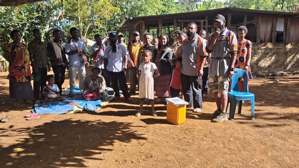 A Community Curriculum session in the community. Foursquare Church, Lower Asaro, Eastern Highlands. July 2026.