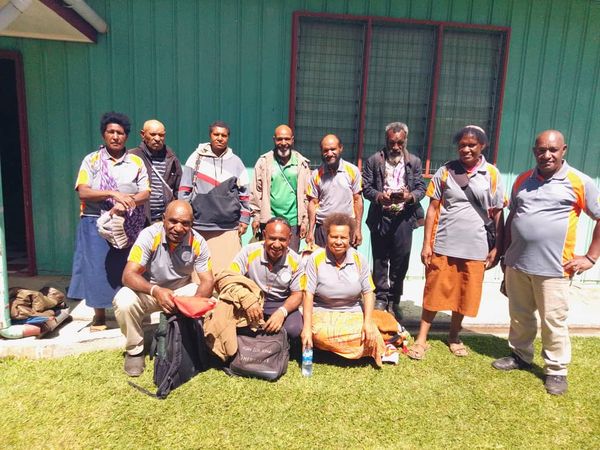 A Community Curriculum session in the community. Gutnius Lutheran Church, Enga. June 2026.
