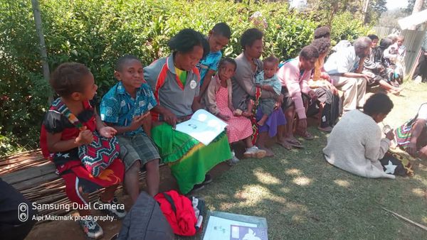 A Community Curriculum session in the community. Gutnius Lutheran Church, Enga. June 2026.
