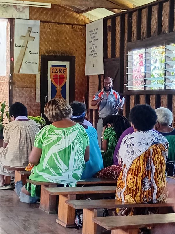 A Community Curriculum session in the community. Gutnius Lutheran Church, Enga. June 2026.