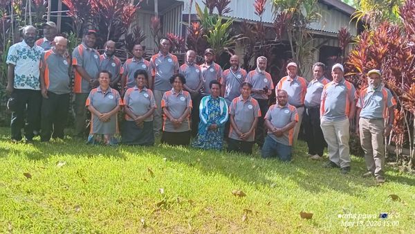 Facilitator training for the Community Curriculum. Gutnius Lutheran Church, Enga. May 2026.