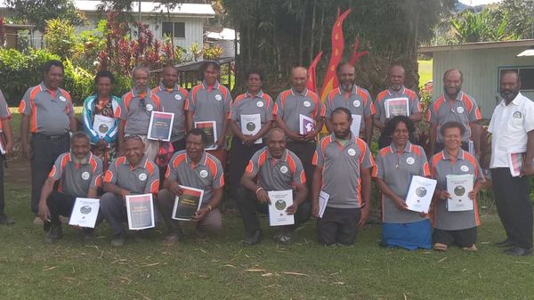 Facilitator training for the Community Curriculum. Gutnius Lutheran Church, Enga. May 2026.
