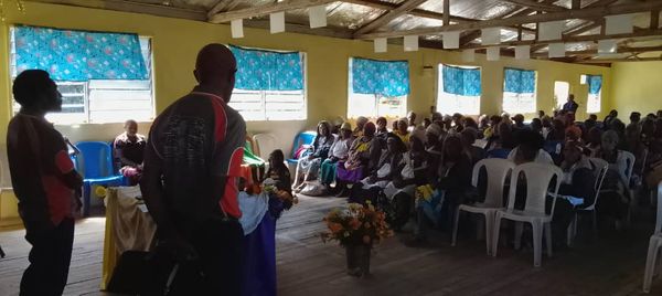A Community Curriculum session in the community. Evangelical Church of PNG, Guala, Hela. June 2026.