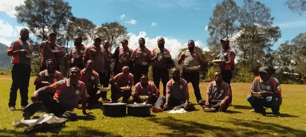 Weekly facilitators meeting during community rollout. Evangelical Church of PNG, Hela. June 2026.