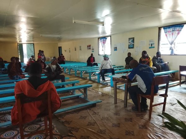 A Community Curriculum session in the community. Catholic Diocese of Mendi, Meki, Southern Highlands. July 2026.