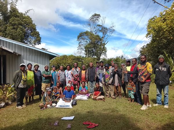 A monitoring visit during the community rollout. Catholic Diocese of Mendi, Tigiri, Southern Highlands. May 2026.
