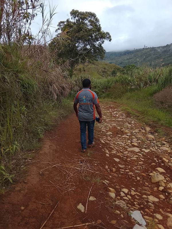 A monitoring visit during the community rollout. Catholic Diocese of Mendi, Southern Highlands. May 2026.