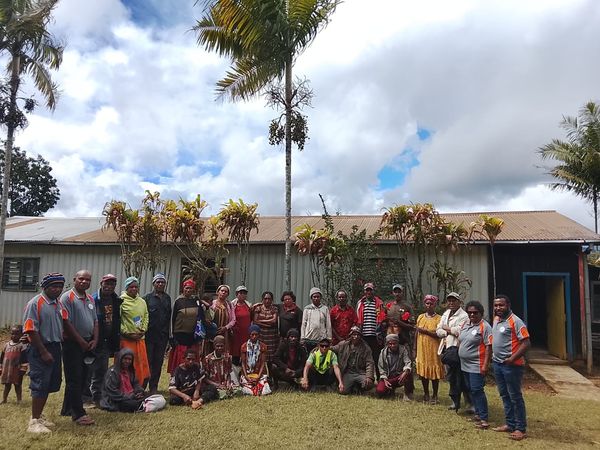 A monitoring visit during the community rollout. Catholic Diocese of Mendi, Meki, Southern Highlands. May 2026.